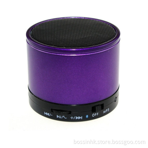 Mini Metal Cylinder Bluetooth/Wireless Speaker S10 with Portable TF MP3 (Bn-116)